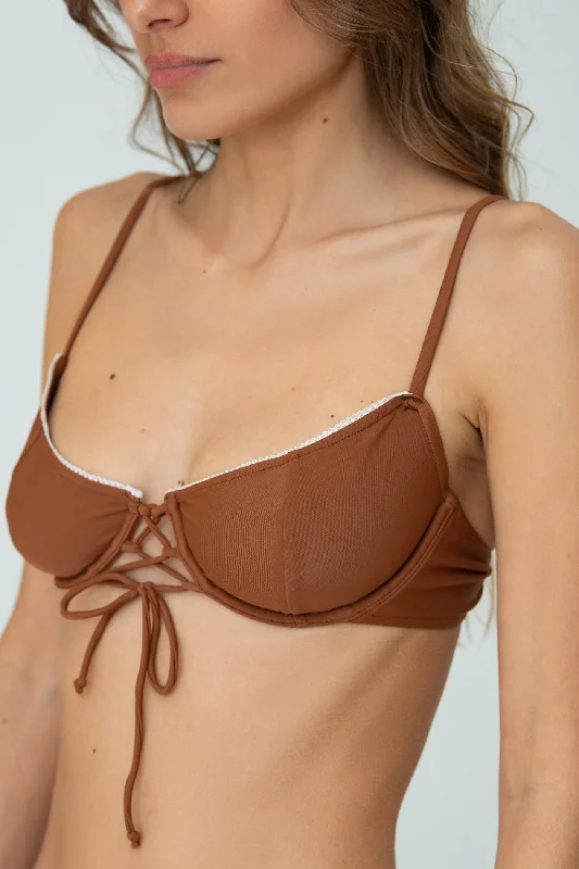 ALICE TOP (BROWN)