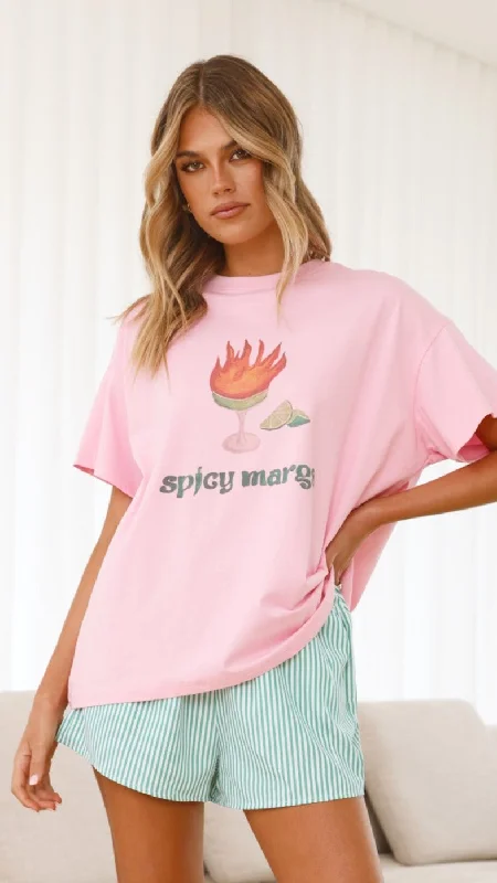 Spicy Margs Top & Shorts Set - Pink/ Green