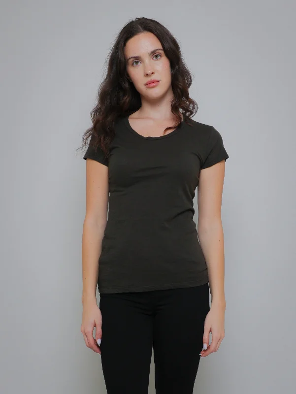 Odelia Short Sleeve Crew Tee - Thicket