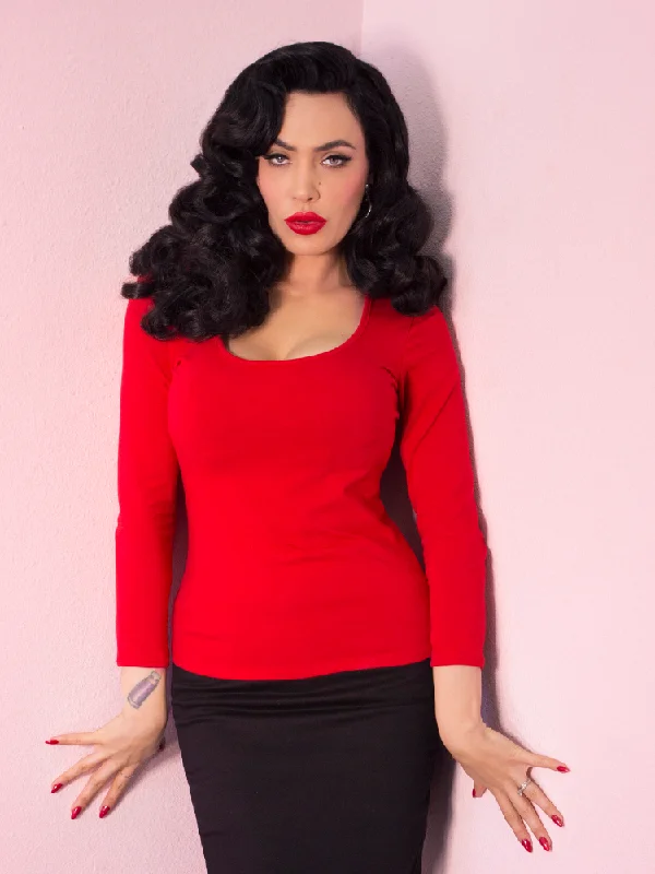 COMING BACK SOON - Troublemaker Top in Red - Vixen by Micheline Pitt