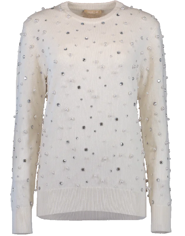 Pearl Embroidered Sweater