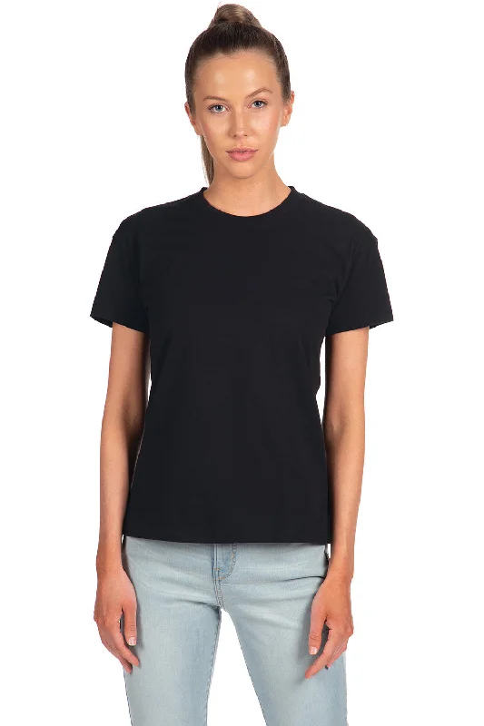 Next Level Womens Relaxed Short Sleeve Crewneck T-Shirt - Black