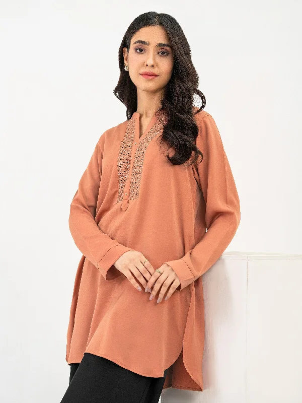 Silk Kurti-Embroidered (Pret)