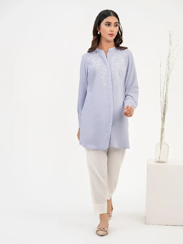 Silk Shirt-Embroidered (Pret)