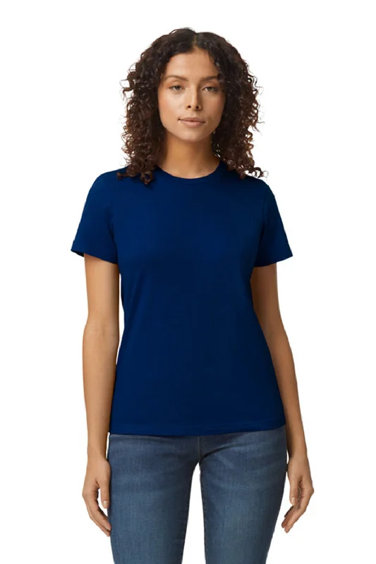 Gildan Womens Softstyle Short Sleeve Crewneck T-Shirt - Navy Blue