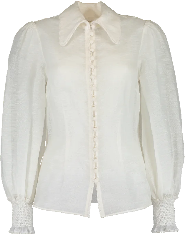 Corsage Lantern Blouse