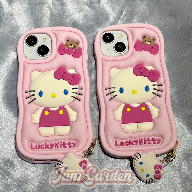 Pink Girly Heart Cute Cartoon Hellokitty Mobile Phone Case Soft