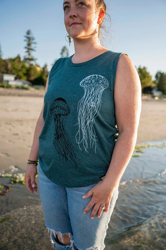 JELLYFISH - Women's Tank - Heather Green