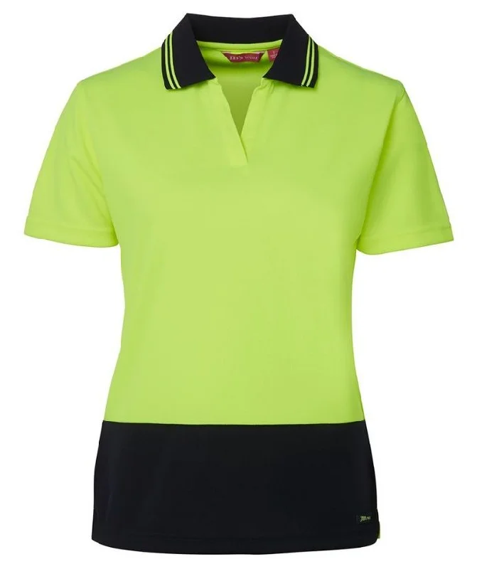 Ladies Hi Vis S/S Non-button Polo