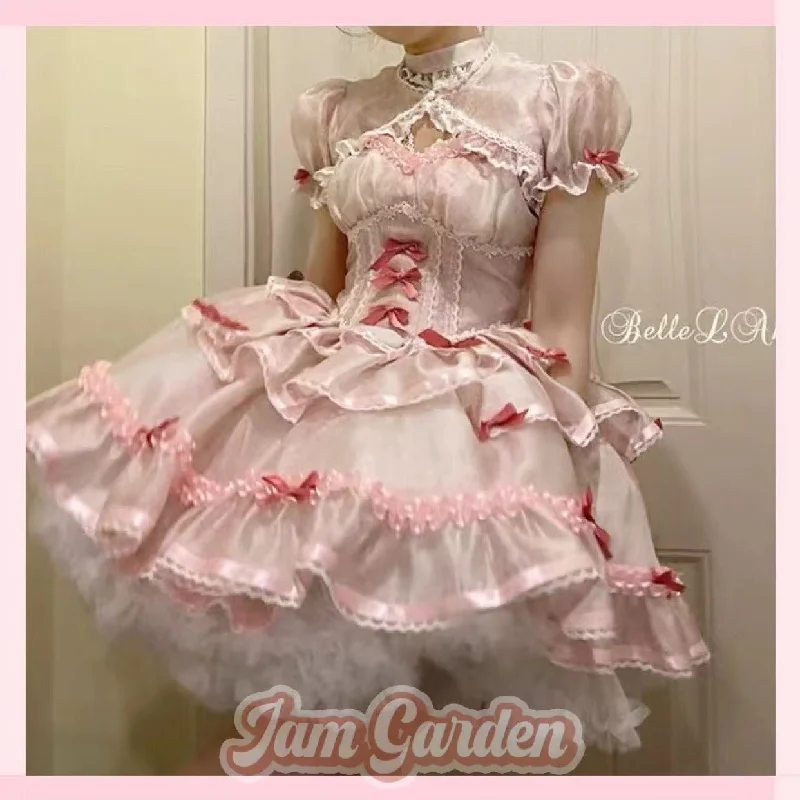 [Retro Sweetheart] Sweetheart Ballet Spring and Summer Super Sweet Ballet Dress