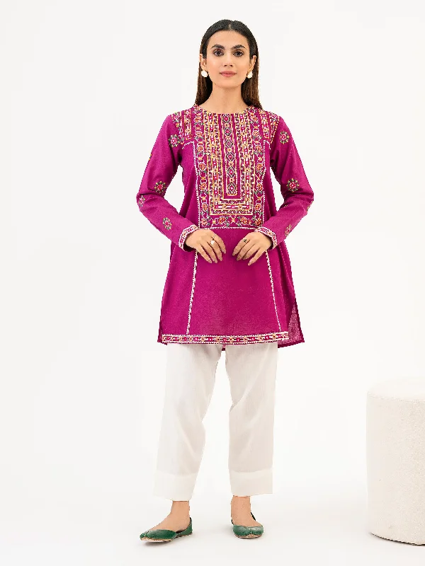 Khaddar Kurti-Embroidered (Pret)