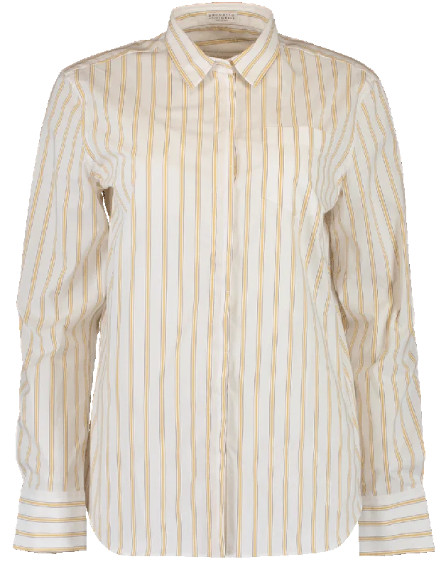 Cotton Stripe Blouse