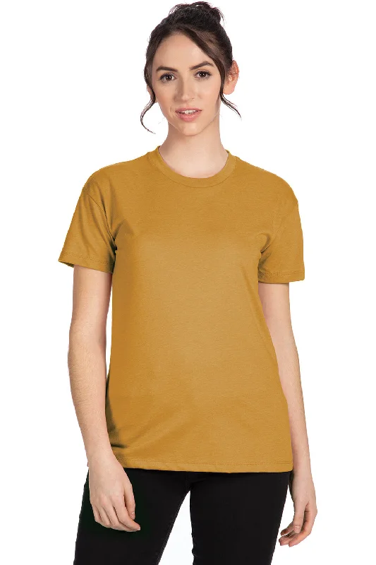 Next Level Womens Relaxed CVC Short Sleeve Crewneck T-Shirt - Antique Gold