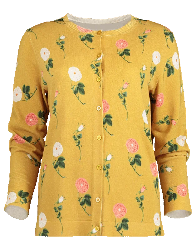 Floral Crewneck Cardigan