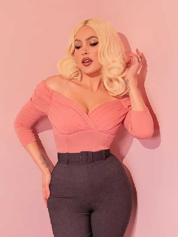 FINAL SALE - Starlet Top in Baby Pink - Vixen by Micheline Pitt