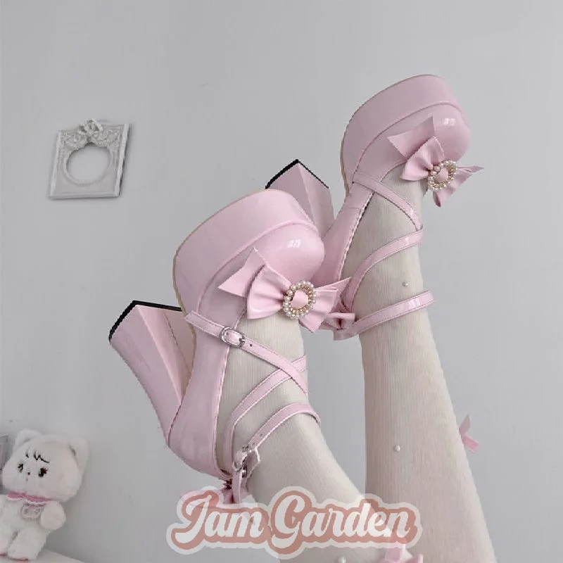 Original Lolita Sweet Japanese Elegant Strappy Princess High Heels