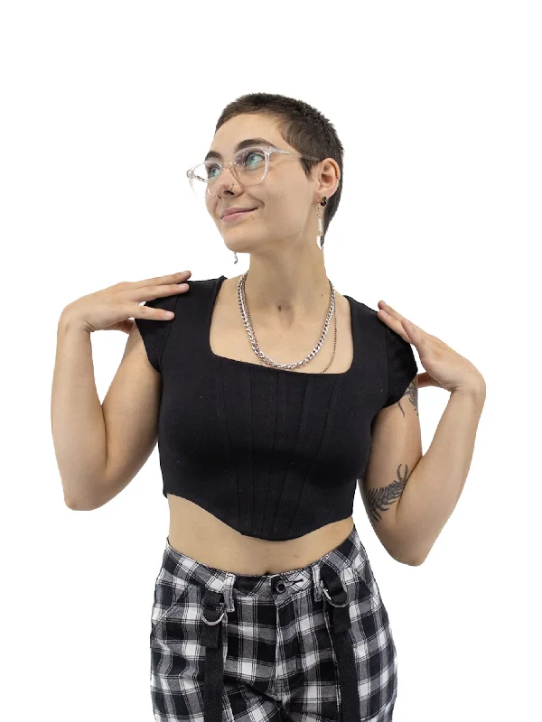 Callie Corset Seam Crop Top