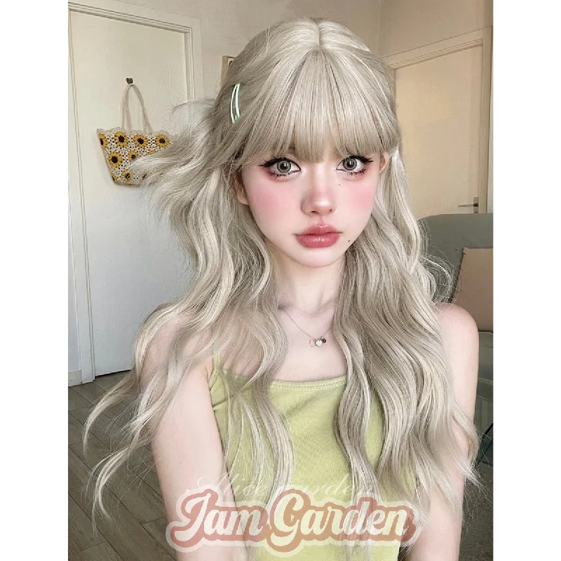 Long Hair Cute Lolita Golden Curly Wig