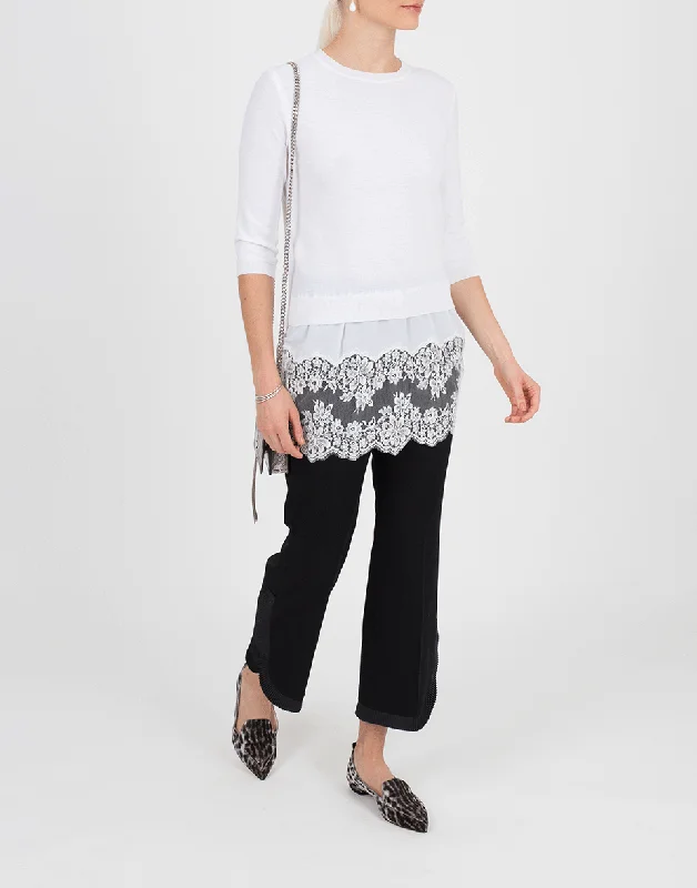 Lace Underlay Pullover