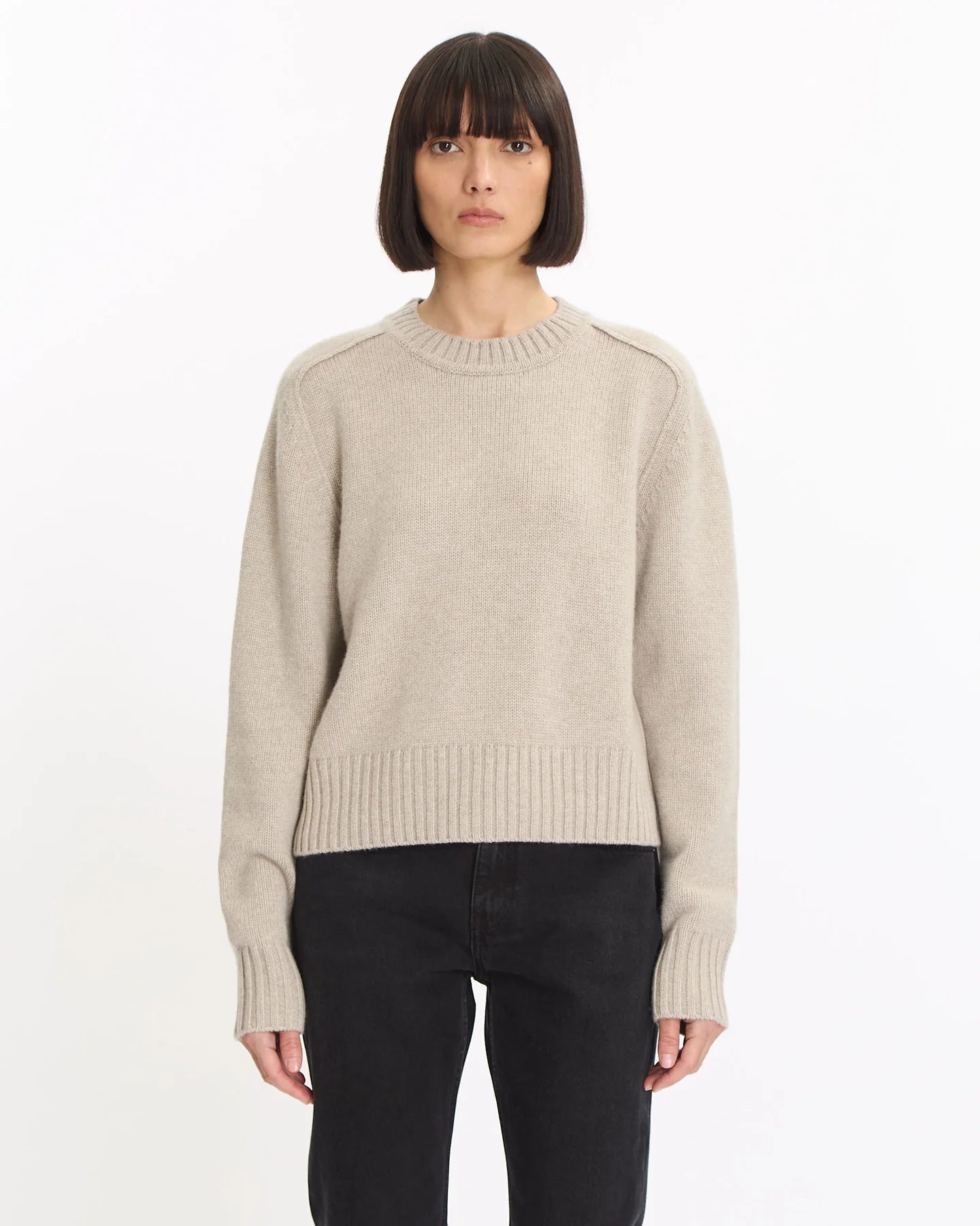 DOFFER BOYS TATUM CREW CASHMERE SWEATER