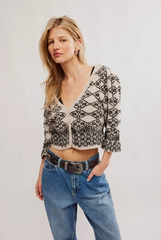 Geo Floral Cardi